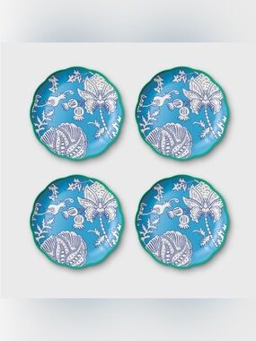 NEW Roller Rabbit Plate Set! Free Shipping!